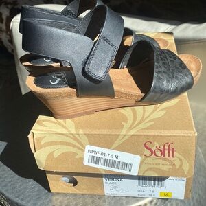 Sofft Black Verina sandals 7.5